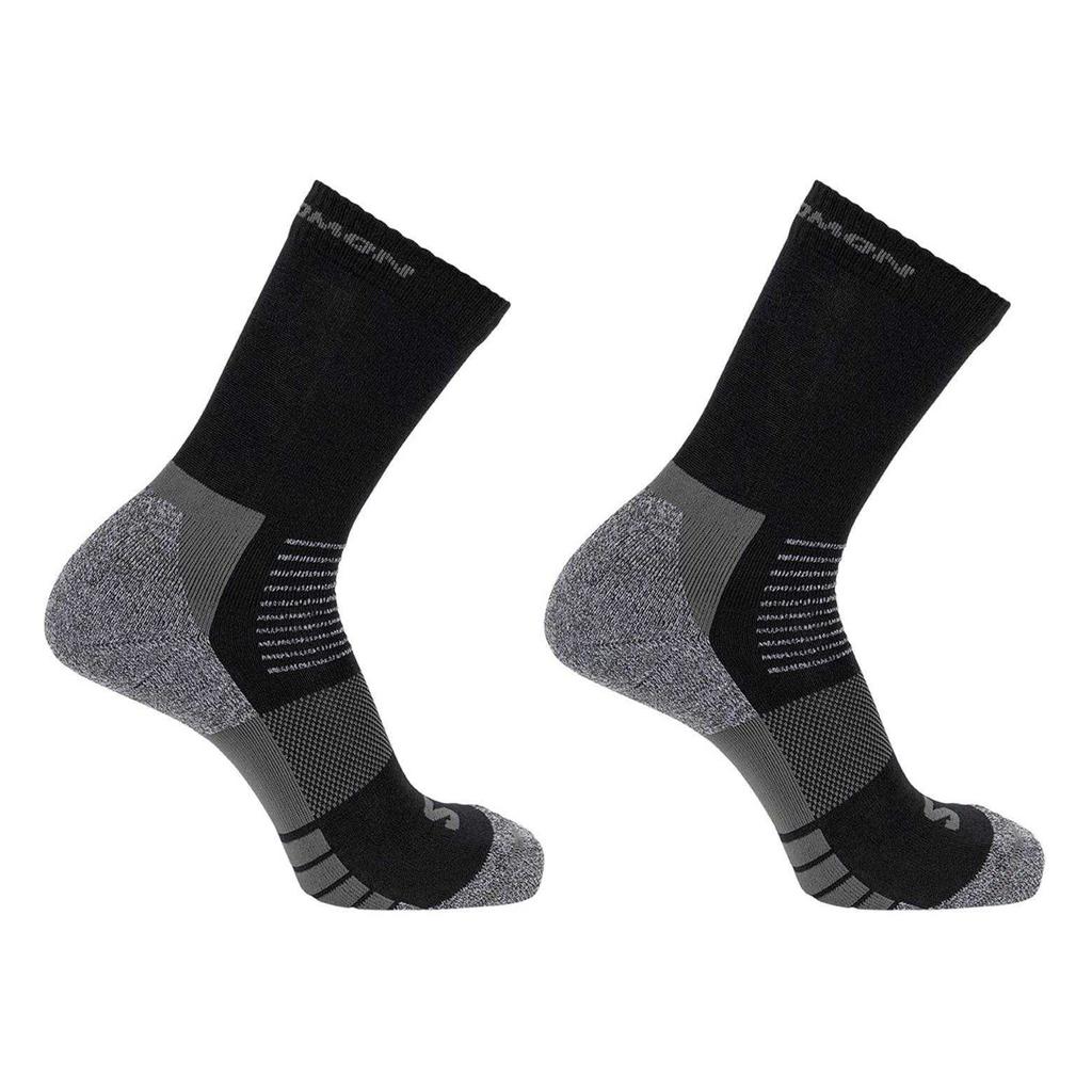 SALOMON Womens/Ladies Merino Wool Crew Socks (Pack of 2)