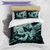 Set Biancheria da Letto 3 Pezzi Stampato Erling Haaland Traspirante Copripiumino con Federe Biancheria da Letto Decorativa per Camera da Letto Casa