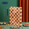 LC LIVING Thai Acacia Wood Checkerboard Cutting Board