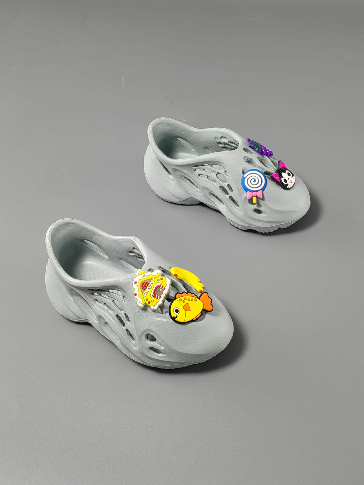 EVA Men s Summer Breathable Durable Closed Toe Cat Print Slippers 30/31