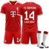 2627 dres fotbalová uniforma 10 Musiala 9 Kane sportovní Bayern domácí Ne. 17 Sada dresů Olise
