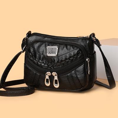 Modetrend Vier Jahreszeiten Weiches Leder Mehrfachfach Mehrfachtasche High-End Mehrschichtige Schulter Umhängetasche Damentasche