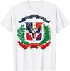 BEST! Dominican Republic Flag National Emblem Republica Dominicana Tee S-3XL