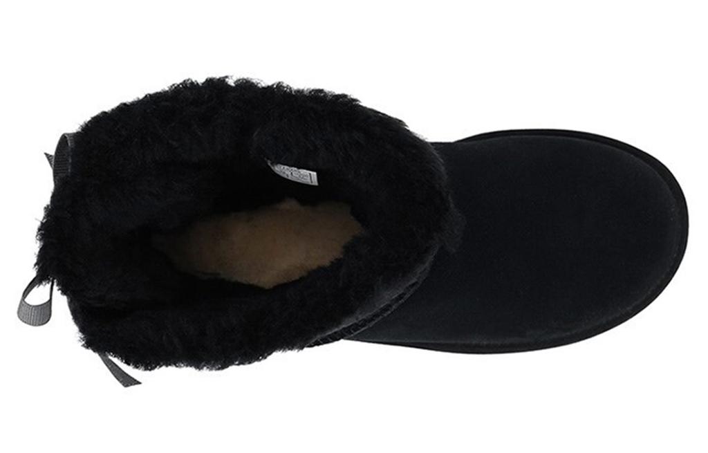 UGG Mini Continuity Bow Fleece Lined Black Women's 1110705-BLK