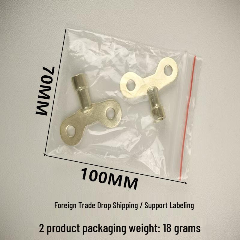 Anti-theft Metal Faucet Key with Lock Faucet Key Switch (Iron Key, Pack of 2) Labeled