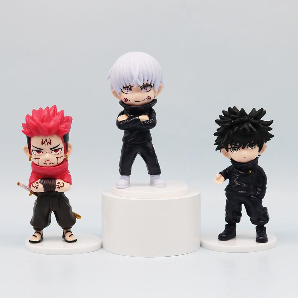 Premium Q Version Jujutsu Kaisen Pvc Figurines Collection Of Gojo Satoru Yuji Itadori Nobara Kugisaki And Others With Intricate Details