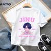 Summer Kpop Demon Hunters Children's Clothing Short Sleeve T-shirt Cute Kpop Demon Hunters Tiger Harajuku Tshirt for Boys Girls