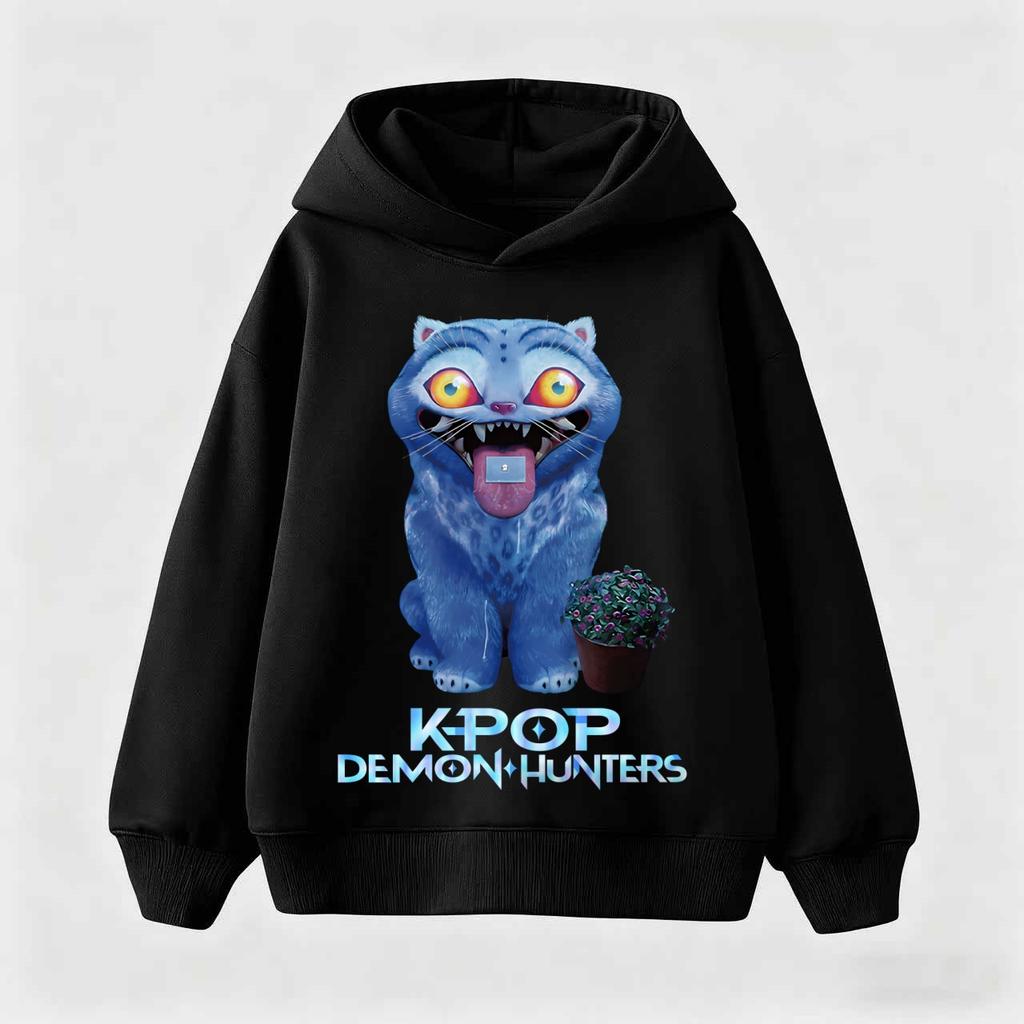 KPop Demon Hunters Hoodies For Kid's Autumn Winter Hoodie Fashion Movie Hoody For Adult Kids Mother-to-be Top