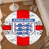 EnglFootball Crest Round mat Home Decor, Chair rug For livingroom,Bedroom, doormat home decor Birthday Gift Christmas Gifts