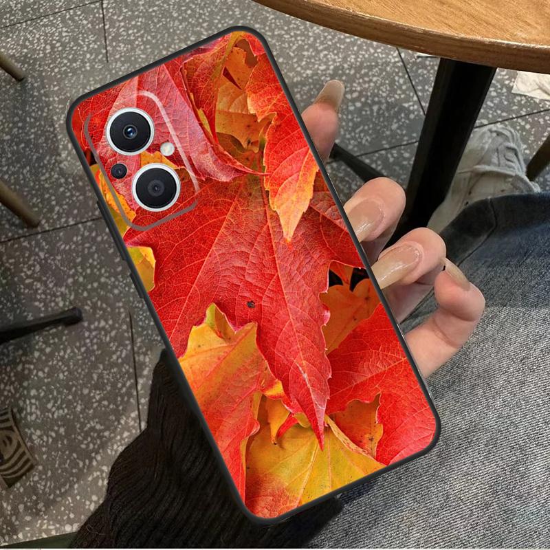 Autumn Leaves For OPPO Reno 7 8 Lite 8T 14F 13F 11F 12F 10 11 12 13 14 Pro OPPO Find X9 X8 X5 X6 Pro Case