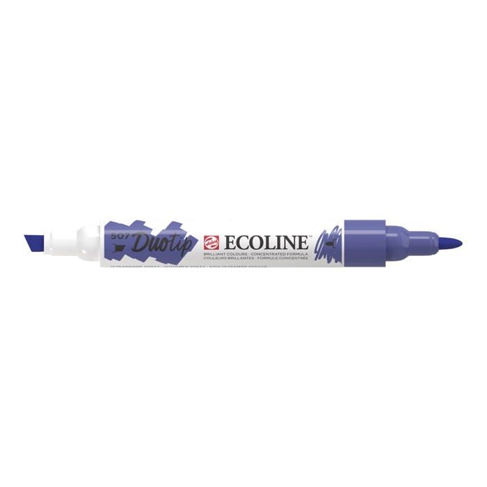 Watercolor Marker - ECO LINE - Craftelier Duotip - Ultramarine Violet - Double Tip - 20g