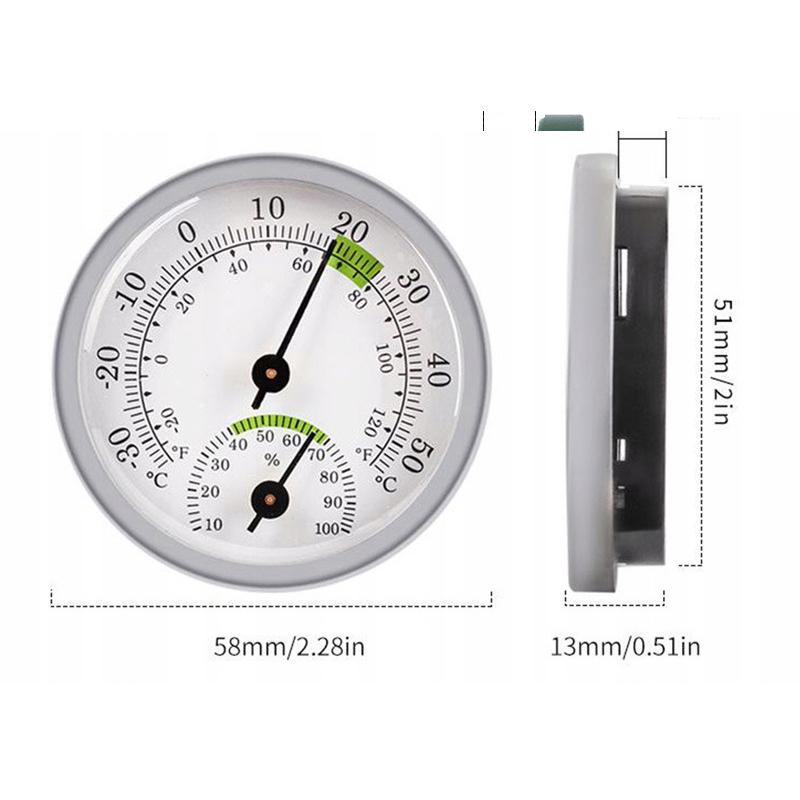 Home Indoor Thermometer Mini Electronic Hygrometer Battery Free Pointer High-precision Instrument Tool