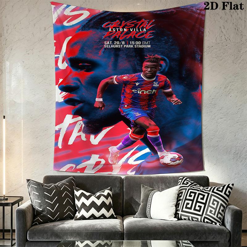 Aston Villa F.C Wall Hanging Printed Fabric Blanket Decorative Tapestries for Bedroom Living Room Home Decor