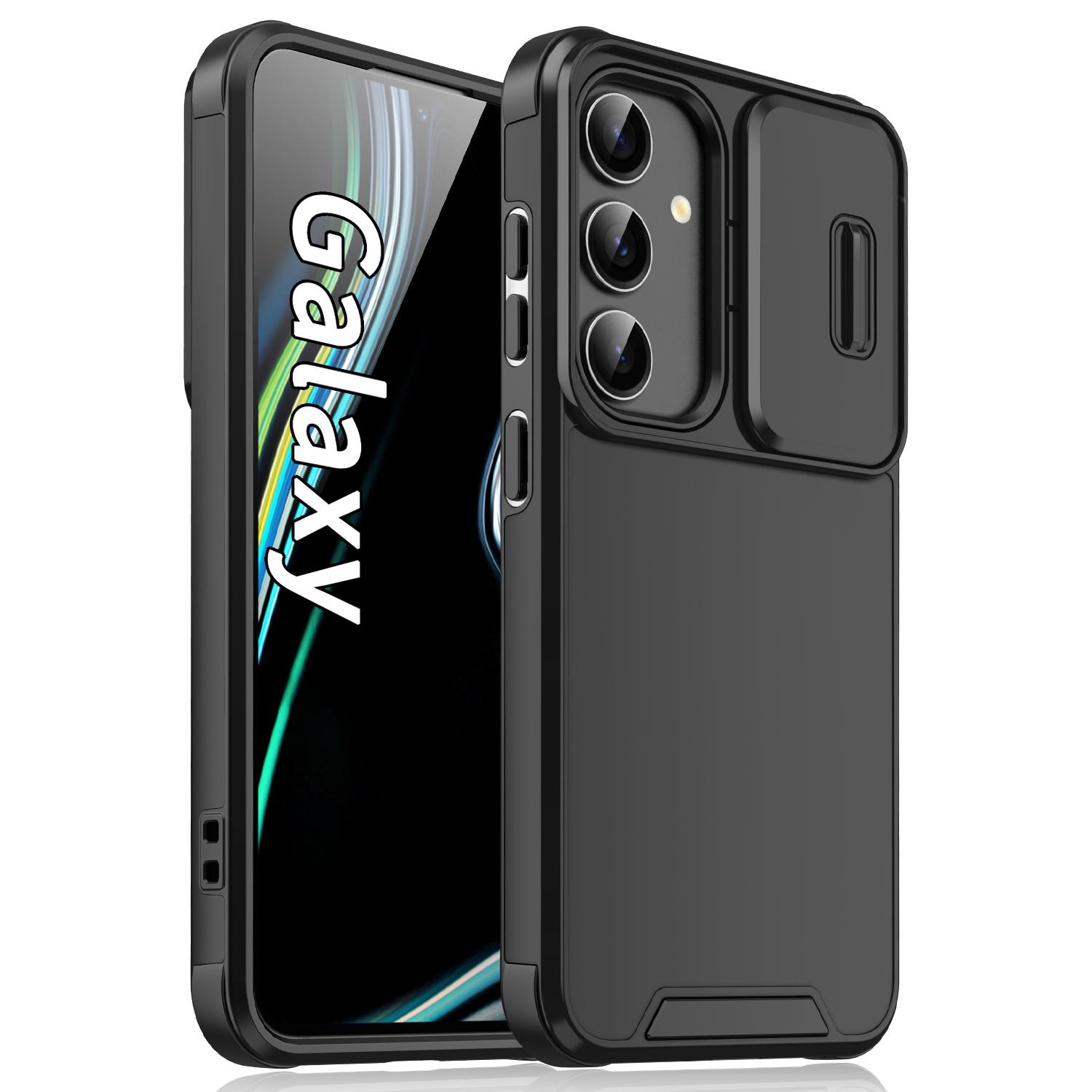 For Samsung Galaxy A17 5G / 4G Case PC + TPU Phone Cover with Slide Camera Guard