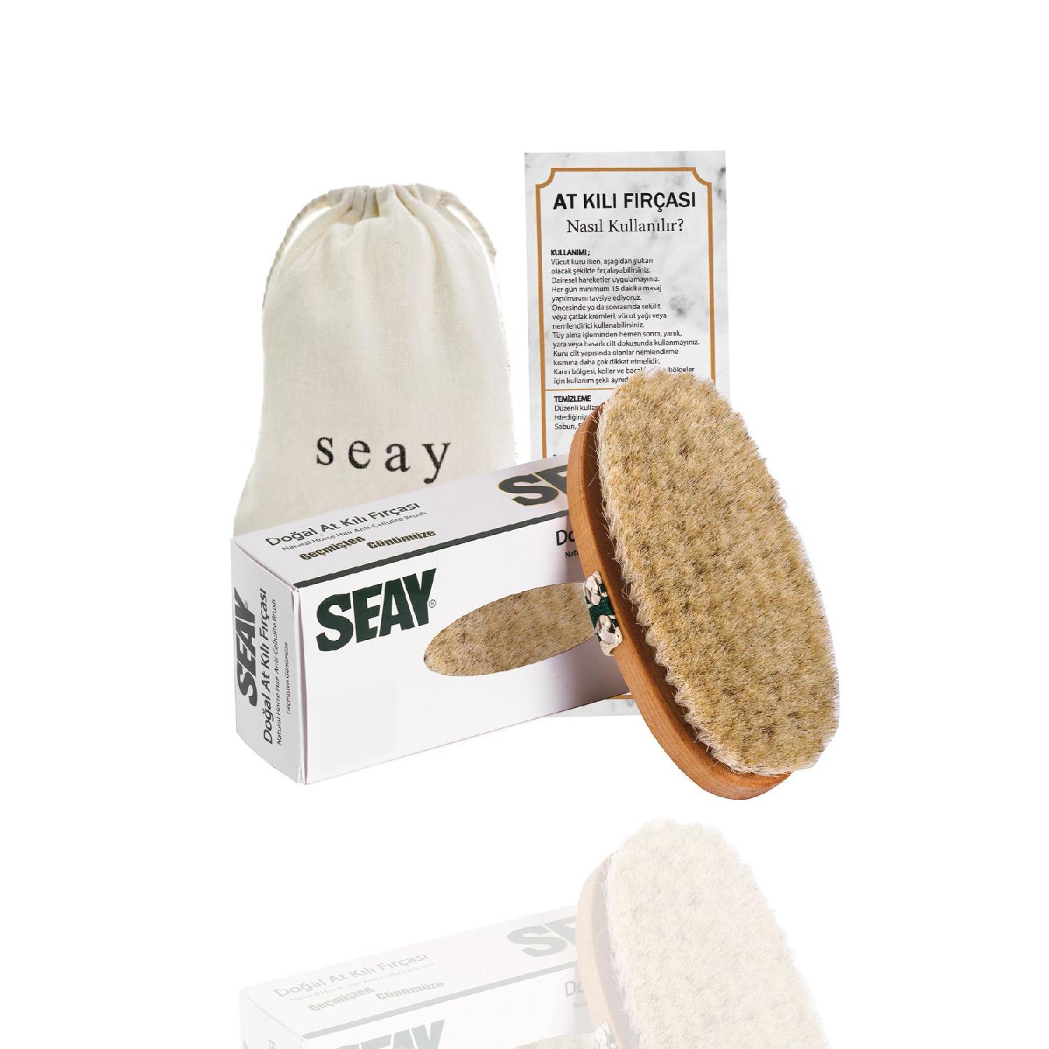 

Natural Certified Horsehair Brush, Cellulite Remover
