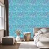 Turquoise, blue and celadon glitter wallpaper for living room and bedroom 50x1000