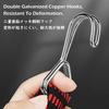 TRIWONDER Rubber Band for Cargo Bed, Rubber Strap, Rubber Belt for Securing Bicycle Cargo Bed, Rubber Rope, Bungee Cord, Hooks on Both Ends, Luggage F