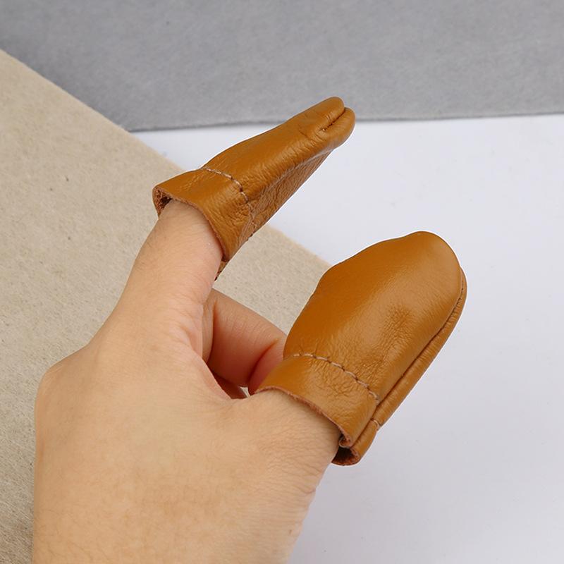 3/5/7/9/11 On Leather Thumb Protection Thimble Fingertip Shielding Hand Sewing Sewing Flexibility