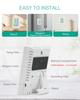 ORIA Wireless Fridge Thermometer Digital Freezer Thermometer with Alarm and 2 Sensors Indoor Thermom for Kitchen Restaurants