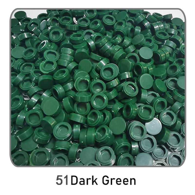 1000 Stück Stadt Bausteine Flache Fliese 1x1 Runde Steine DIY Erleuchten Bausteine Teile 98138 Bausteine für Jungen Mädchen Geschenke Kinder