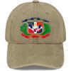 Dominican Republic Coat of Arms Washed Denim Baseball Cap Casual Outdoor Adjustable Hat