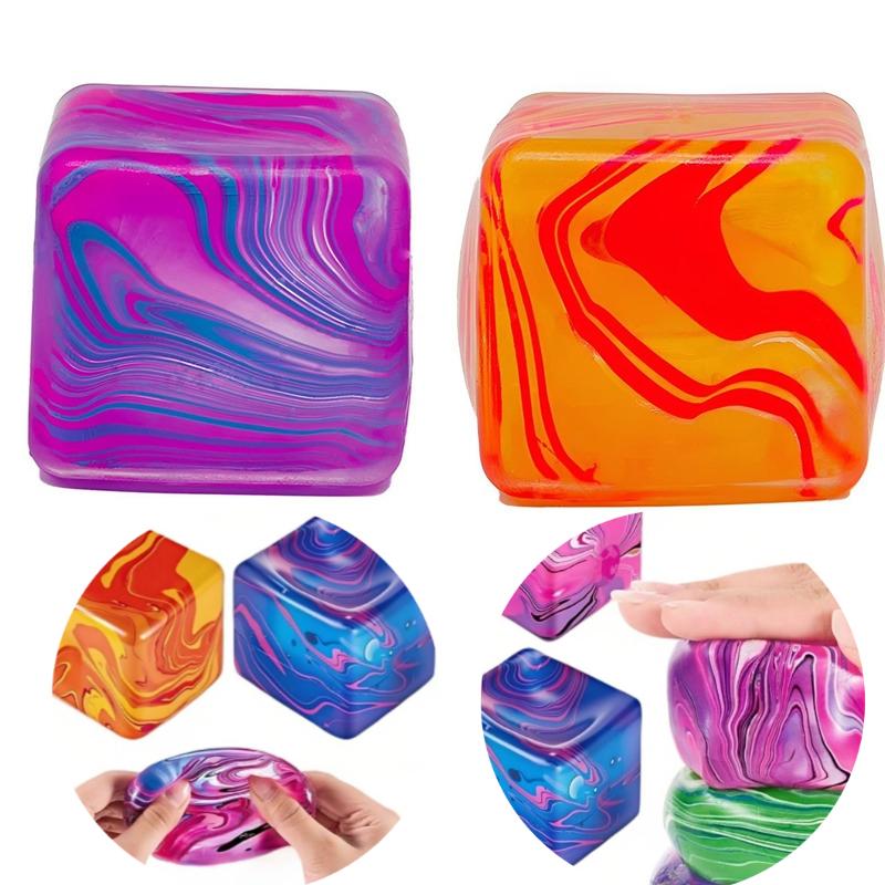 Jouet anti-stress Ornement glaçon Jouets Fidget Cube Squeeze Anti-Stress Jouet Fidget Squishy Glaçon simulé Boulette Squishy