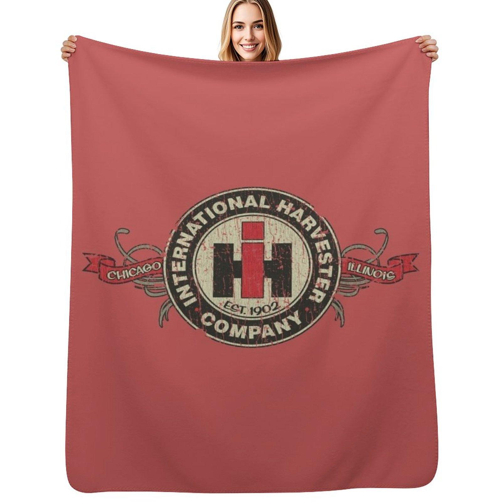 Компания International Harvester 1902 Плед Мягкий Уютный Плед для Чтения Просмотра Телевизора Size: 75*100cm, Weight: 230 GSM