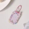 Acrylic Mini Card Holder Cute Cartoon Phone Badge for ID Photos Keychain Display Hard Protective Sleeve for School Office & Collectibles