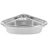 Triangular Kitchen Sink with 40mm Water Outlet 304 Stainless Steel Smooth Surface Easy Clean for RV 