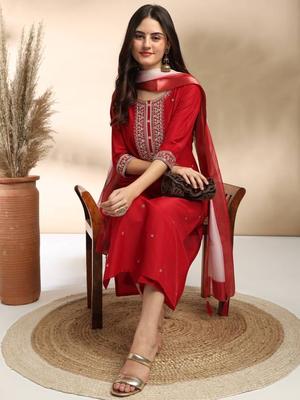 Women Designer Kurta Pant Dupatta Set Dress Indian Bollywood Top Tunic Kurti Salwar Suit