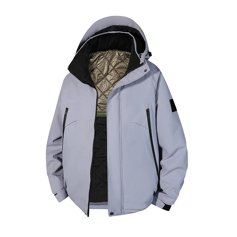Graphen-integrierte Baumwolle Outdoor-Steppjacke winddicht wasserdicht und Kältejacke Paar lässige Steppjacke verdickte Steppjacke