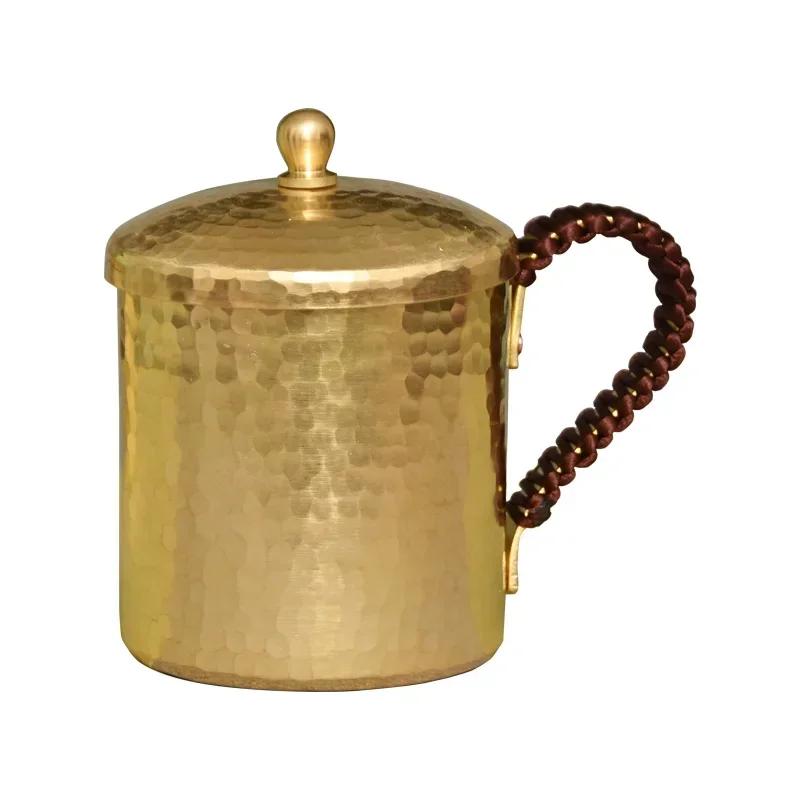 Premium Quality Moscow Mule Mug Hammered Cups Heavy Red Copper Rose Gold 100% Handcrafted Pure Solid Brass Mugs 350ml