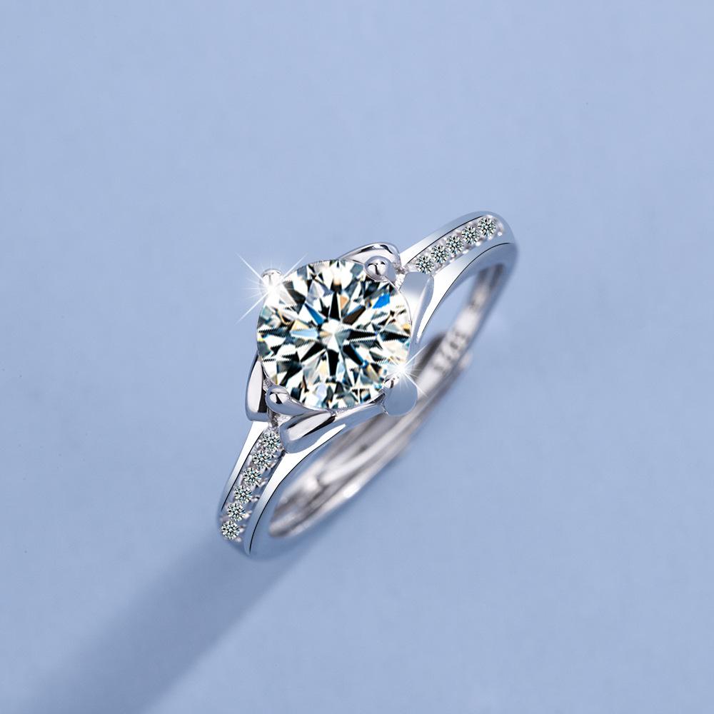 Lindon Classic Copper Zircon Ring Ladies Jewelry Wedding Promise Party Gift