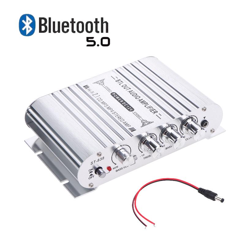 1 Set Hifi 2.1 Kanal Leistungsverstärker Stereo Bass Sound Auto St-838 Heimkino Verstärker Medienplayer Subwoofer Verstärker