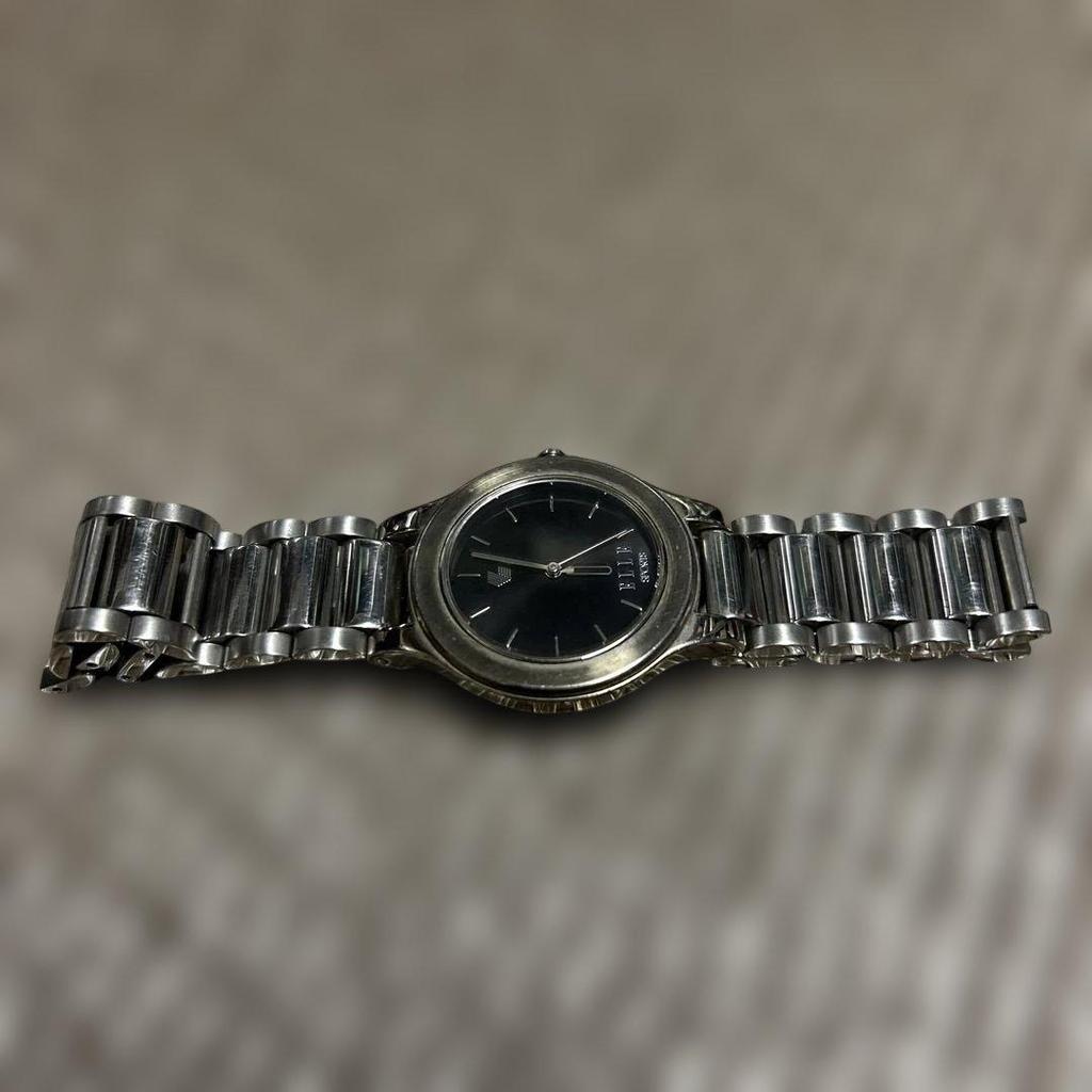 Used  ELLE  Quartz  Wristwatch  Men's  With 3 Hands Not Operational Due To Dead Battery