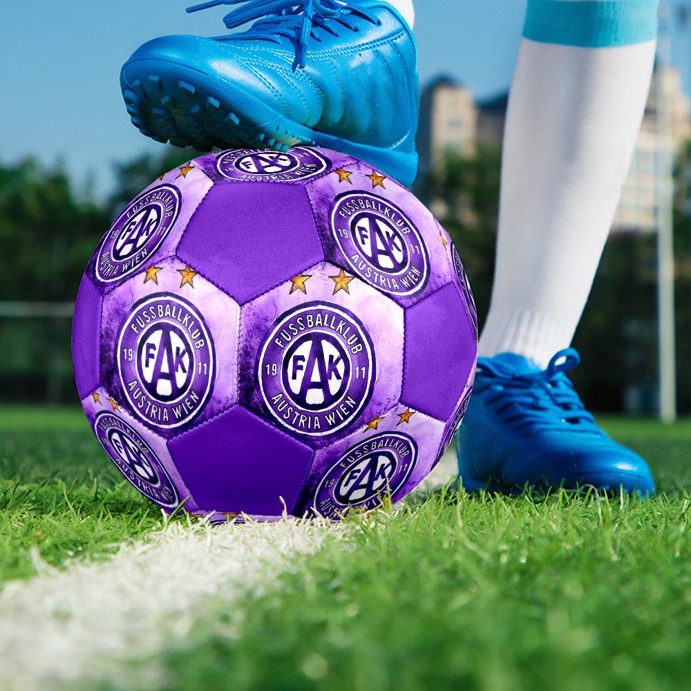 Austria Vienna FC Size 5 Soccer Ball, Machine-Stitched PVC, Durable & High Bounce, All Ages Fit, Fan Merchandise, Matches & Outdoor Use.