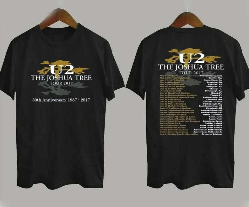 U2 30th Anniversary The Joshua Tree Tour 2017 T-shirt size S-5XL S