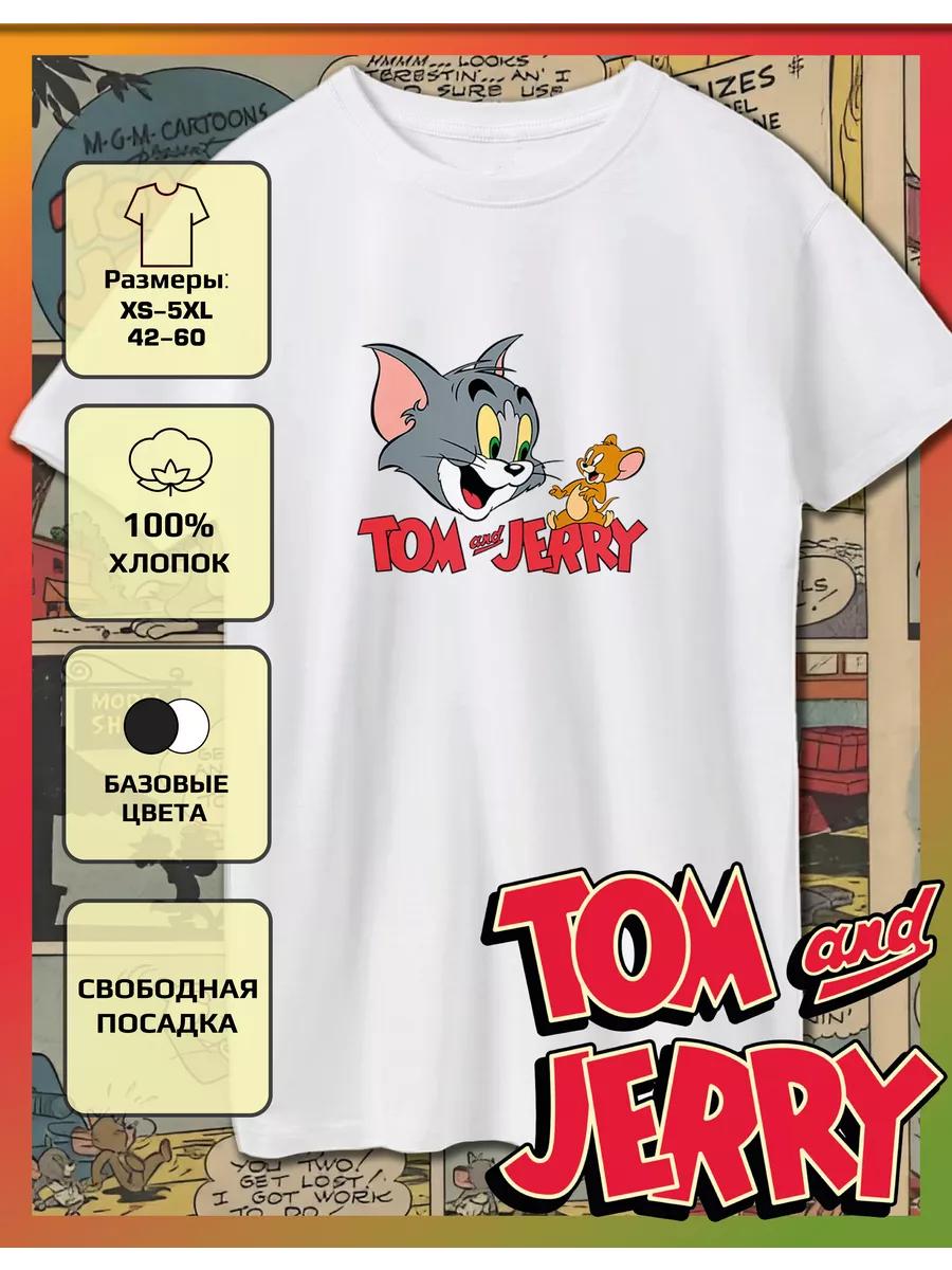 Футболка с принтом Тома и Джерри XL