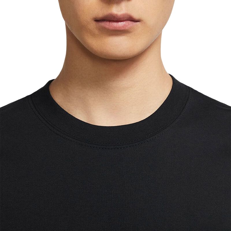 Nike T-shirt SB Solida Larga da Skateboard Uomo Top Nero DB9976-010