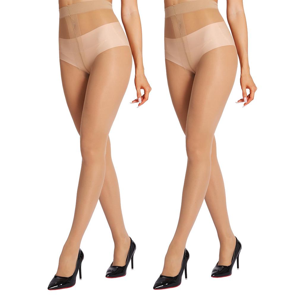 Ultra-Thin Anti-Snagging T-Crotch Stockings - Multiple Sizes 20D for Women