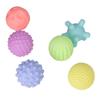 6pcs Baby Textured Ball Set Infant Funny Soft Elastic Multicolor Squeezing Sensory Ball Toy for