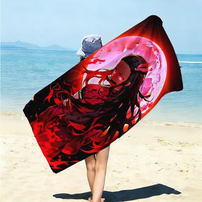 1Pc Moon Warrior Beach Towel Microfiber Beach Towel Thin Absorbent For Beach Swimming Yoga Bath Sports 0917304