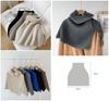 Gincci Ribbed Knit Scarf with High Neck and Detachable Trendy Detachable Cold Weather Stylish for Fall and Winter Women's Slit, Collar, Scarf, Snood,