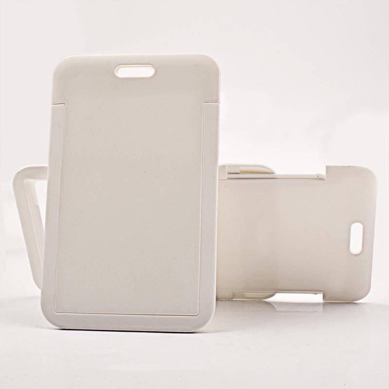 Custom Retractable ID Card Holder with Push-Open Badge and Lanyard