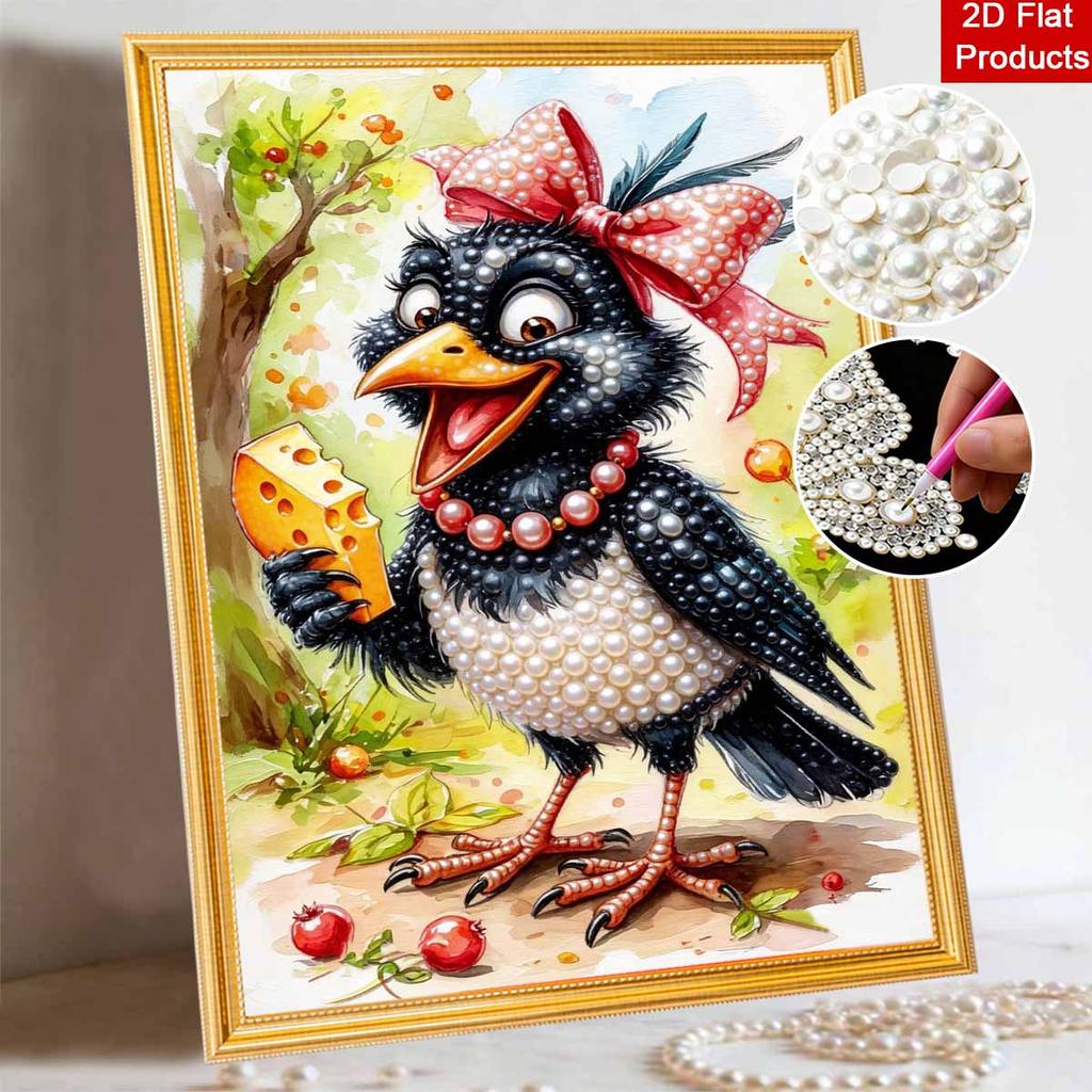 Cute Bird Pearl Painting Handmade DIY 5D Creative Ornaments Living Room Home Decoration Painting Gift Ideas