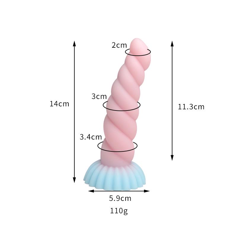 Thousand Hundred Fun Silicone Dildo - Female Erotic Toy for Anal Insertion & Masturbation