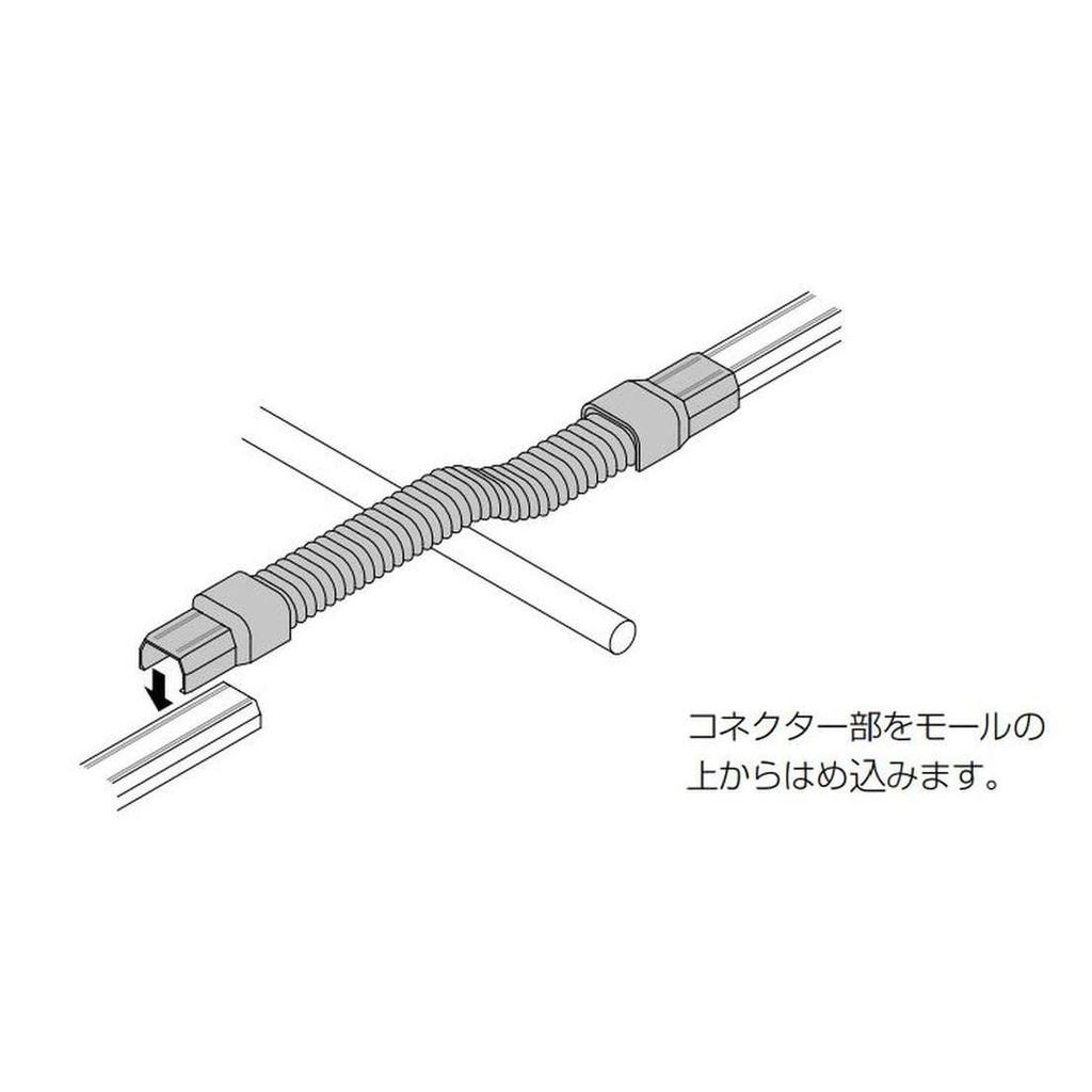 Masaru Kogyo New F-Mall Flexible Joint No. 3 Gray SFMFJ31, Wall Cable Raceway Connector