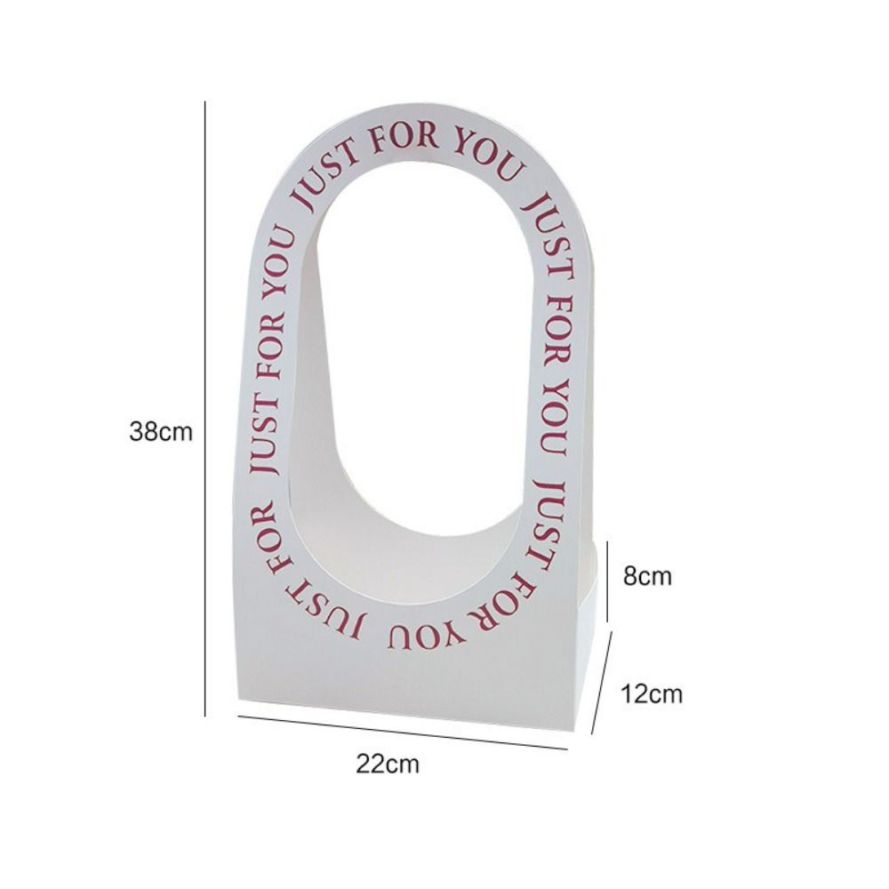 

Зроби сам Букет Квітів Пакувальна Коробка Ручна Подарункова Сумка Коробка для Квітів Троянд Портативний Квітковий Кошик Весілля білий