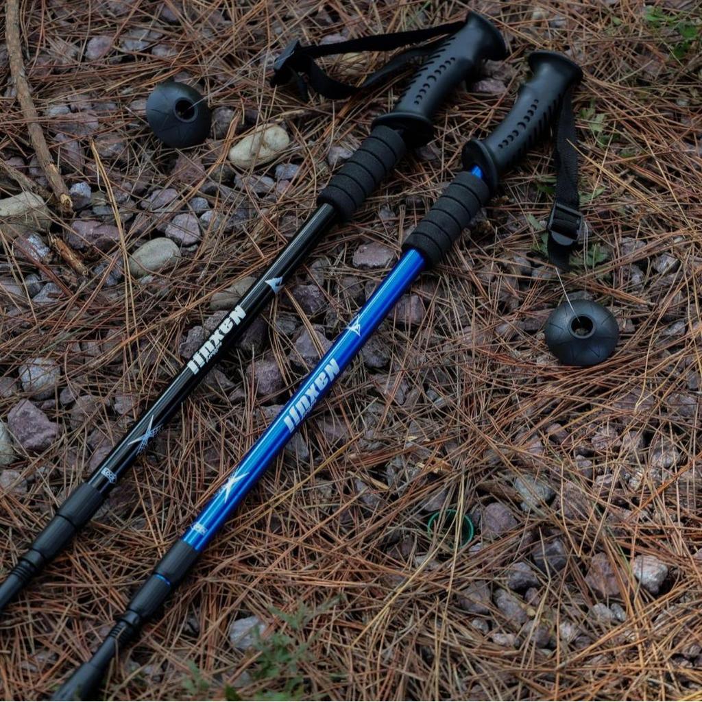 Anti-Slip Aluminum Alloy Telescopic Trekking Stick for Hiking & Walking