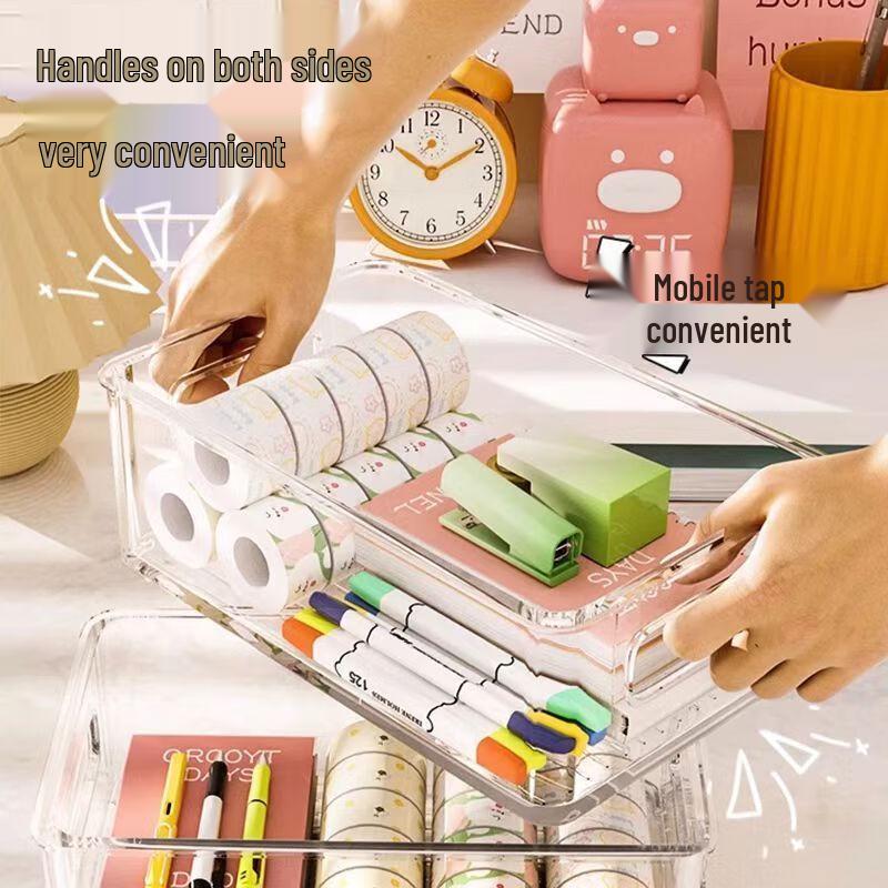 Transparent Stackable Cosmetic Storage Box